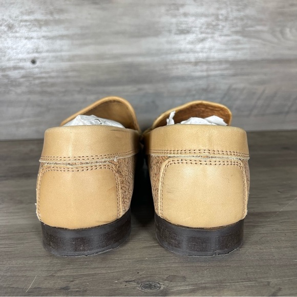Donald Pliner Natural Tan Made In Italy Loafers Slip On Dress Shoes Mens 9M‎ main image 7